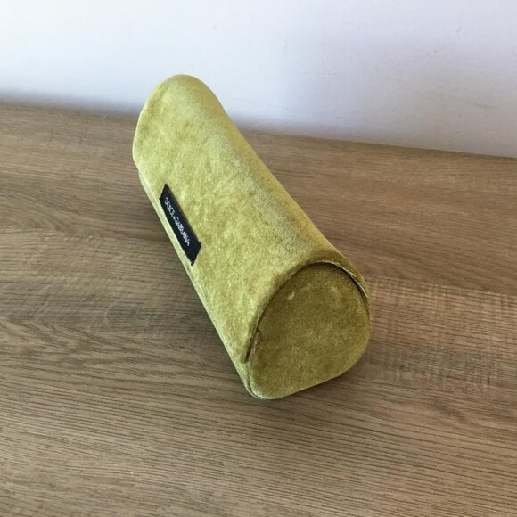 Dolce & Gabbana Gold Velvet Sunglasses Eyeglasses Case with Magnet Snap Closure - Picture 3 of 6